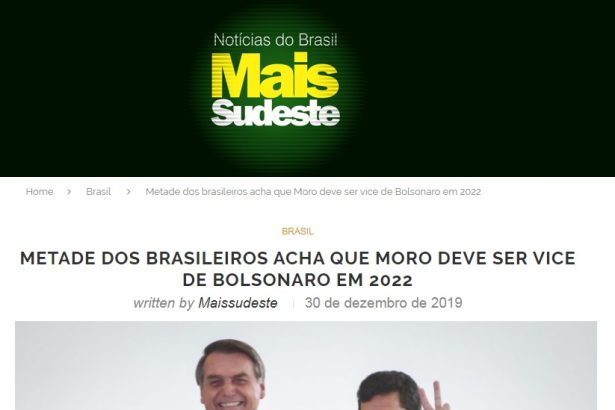 Mais Sudeste divulga pesquisa realizada pela Paraná Pesquisas