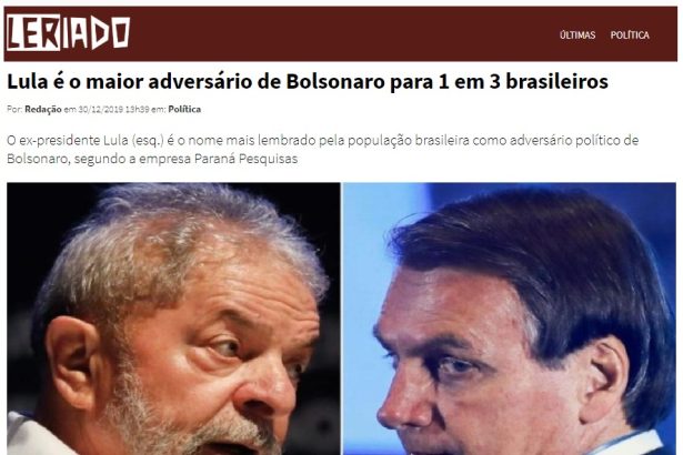 Leriado divulga pesquisa realizada pela Paraná Pesquisas