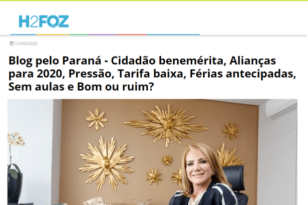Blog H2FOZ divulga pesquisa realizado pela Paraná Pesquisas