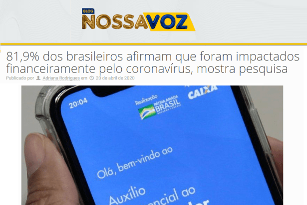 Blog Nossa Voz divulga pesquisa nacional realizado pela Paraná Pesquisas
