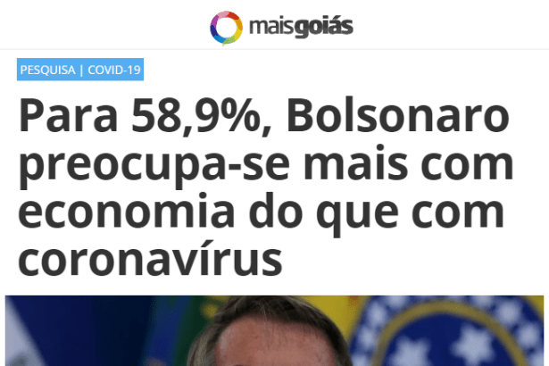 Portal Mais Goiás divulga pesquisa nacional realizado pela Paraná Pesquisas