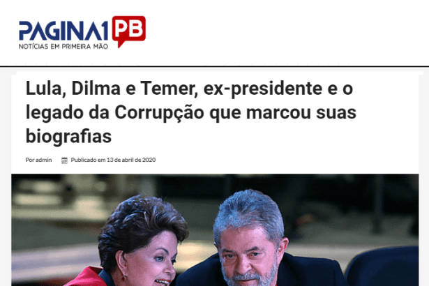 Portal Página1 PB divulga pesquisa realizado pela Paraná Pesquisas