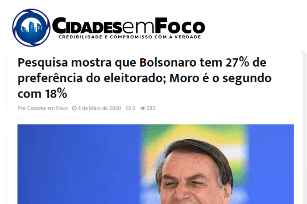 Cidades em Foco divulga pesquisa nacional realizado pela Paraná Pesquisas