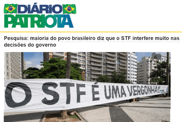 Diário Patriota divulga pesquisa nacional realizado pela Paraná Pesquisas