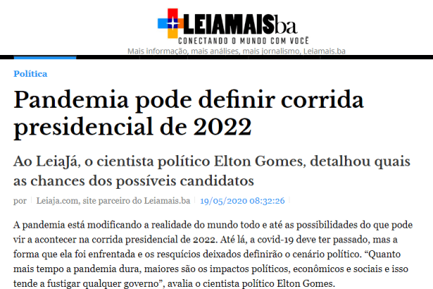 Leia Mais BA divulga pesquisa realizado pela Paraná Pesquisas
