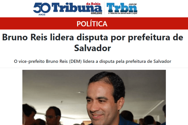 Jornal Tribuna da Bahia divulga pesquisa realizado pela Paraná Pesquisas