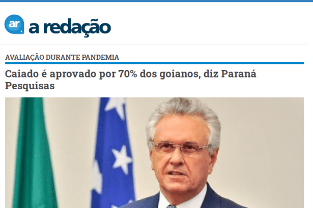 A Redação divulga pesquisa realizado pela Paraná Pesquisas