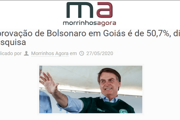 Morrinhos Agora divulga pesquisa realizado pela Paraná Pesquisas