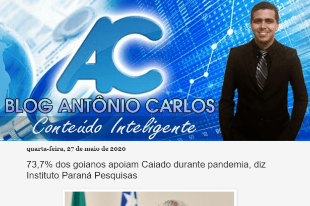Blog Antônio Carlos divulga pesquisa realizado pela Paraná Pesquisas