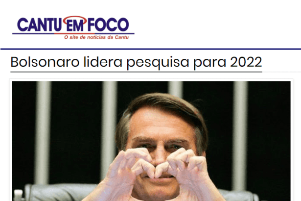 Cantu em Foco divulga pesquisa nacional realizado pela Paraná Pesquisas