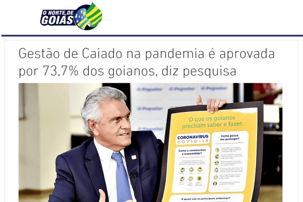 O Norte de Goiás divulga pesquisa realizado pela Paraná Pesquisas