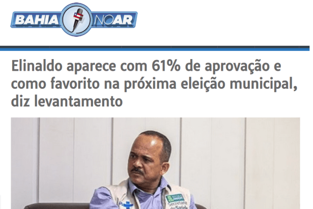 Bahia no Ar divulga pesquisa realizado pela Paraná Pesquisas
