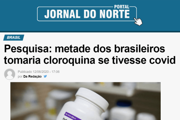 Portal Jornal do Norte divulga pesquisa realizado pela Paraná Pesquisas