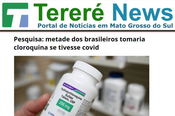 Portal Tereré News divulga pesquisa realizado pela Paraná Pesquisas