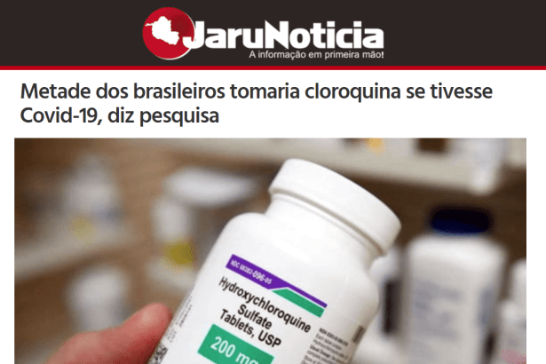 Jaru Notícia divulga pesquisa realizado pela Paraná Pesquisas