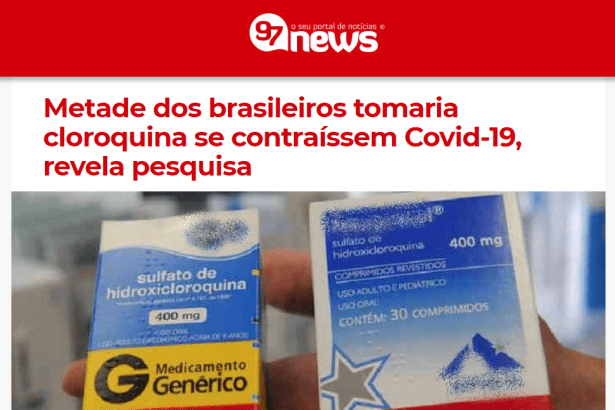 Portal 97 News divulga pesquisa realizado pela Paraná Pesquisas