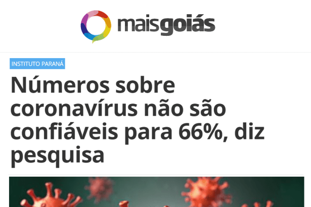 Mais Goiás divulga pesquisa realizado pela Paraná Pesquisas