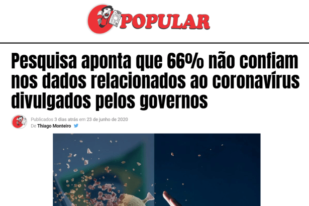 O Popular divulga pesquisa realizado pela Paraná Pesquisas
