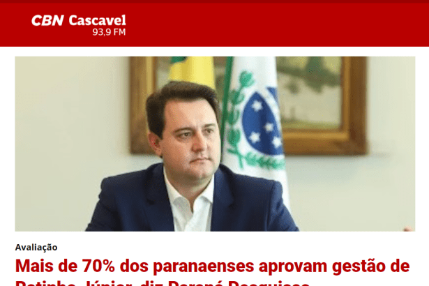 CBN Cascavel divulga pesquisa realizado pela Paraná Pesquisas