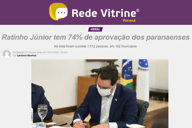 Rede Vitrine Paraná divulga pesquisa realizado pela Paraná Pesquisas