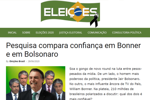 Portal Eleições divulga pesquisa realizado pela Paraná Pesquisas