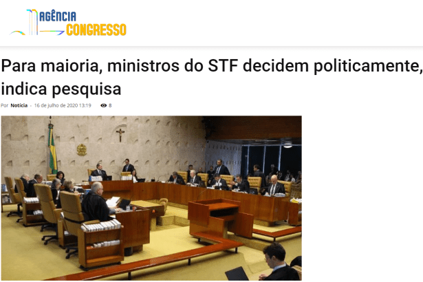 Agência Congresso divulga pesquisa realizado pela Paraná Pesquisas