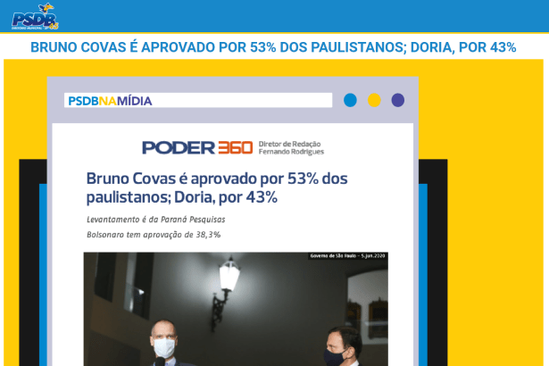Portal PSDB-SP divulga pesquisa realizado pela Paraná Pesquisas