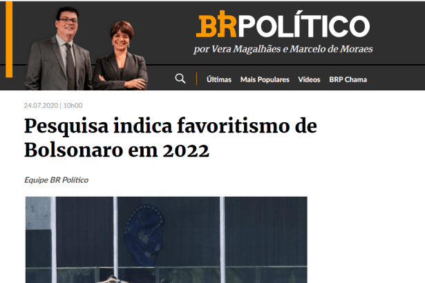 Estadão.com - BR18 divulga pesquisa nacional realizado pela Paraná Pesquisas