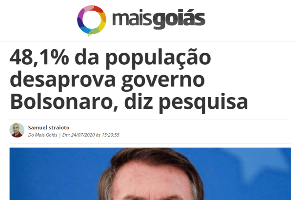 E Mais Goiás divulga pesquisa nacional realizado pela Paraná Pesquisas