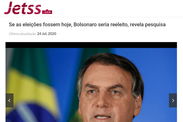 Portal Jetss.com divulga pesquisa nacional realizado pela Paraná Pesquisas