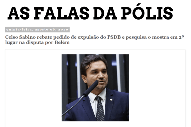 Blog Diógenes Brandão - As Falas da Pólis divulga pesquisa realizado pela Paraná Pesquisas
