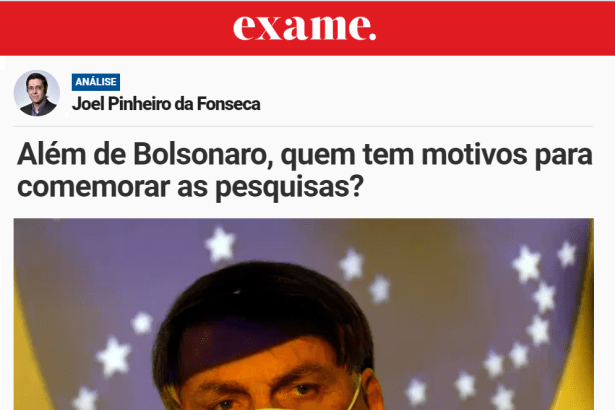 Exame.com - Blog Joel Pinheiro da Fonseca cita pesquisa realizado pela Paraná Pesquisas