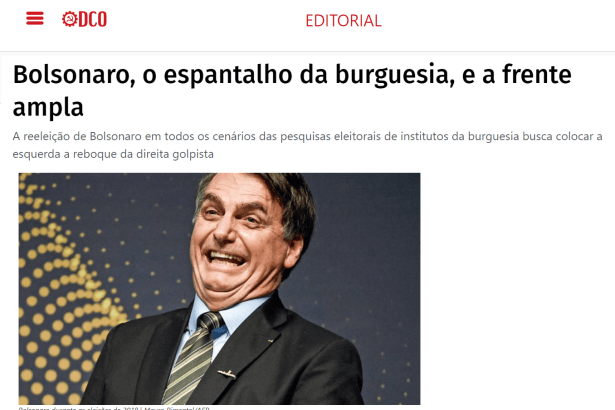 Diário da Causa Operária cita matéria do Paraná Pesquisas