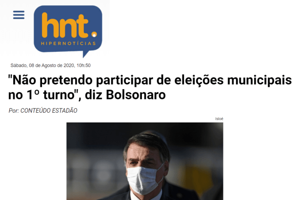 HNT Hipernotícias cita matéria do Paraná Pesquisas