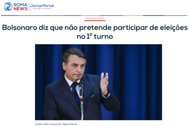 Jornal Roma News cita matéria do Paraná Pesquisas