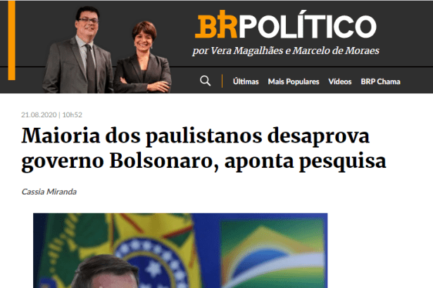 Estadão.com - BR18 divulga pesquisa realizado pela Paraná Pesquisas