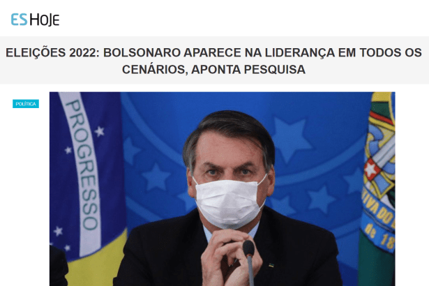 Portal ES Hoje divulga pesquisa realizado pela Paraná Pesquisas