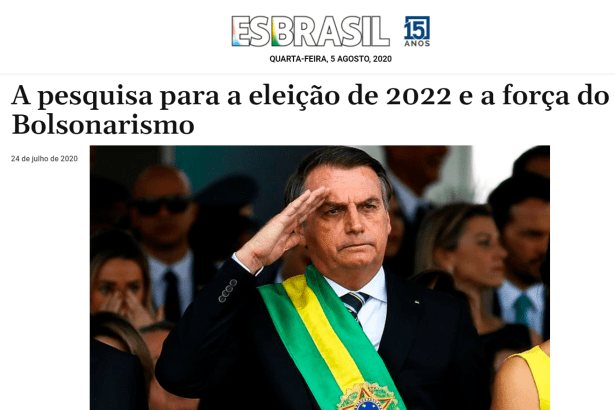 Portal ES Brasil divulga pesquisa realizado pela Paraná Pesquisas