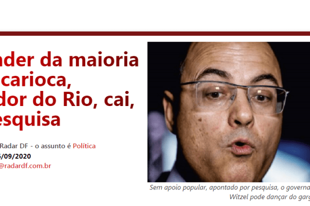 Radar DF Notícias divulga pesquisa realizado pela Paraná Pesquisas