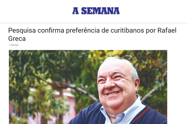 A Semana News divulga pesquisa realizado pela Paraná Pesquisas