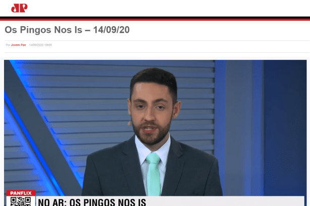 Jovem Pan - Os Pingos Nos Is divulga pesquisa realizado pela Paraná Pesquisas