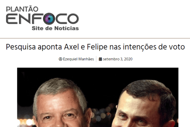 Plantão Enfoco divulga pesquisa realizado pela Paraná Pesquisas