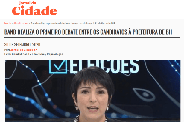 Jornal da Cidade BH cita pesquisa realizado pela Paraná Pesquisas