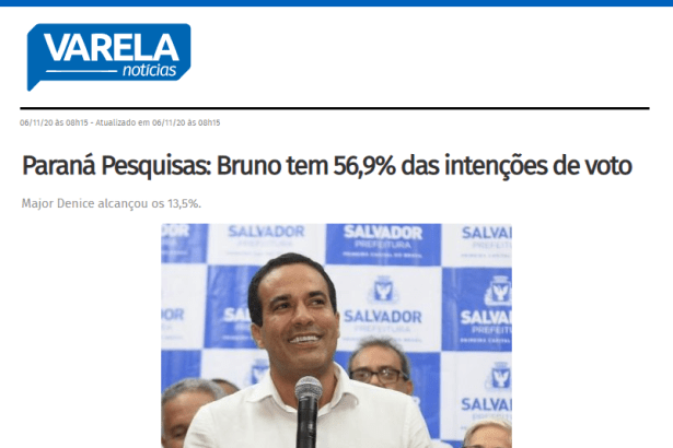 Varela Notícias divulga pesquisa realizado pela Paraná Pesquisas
