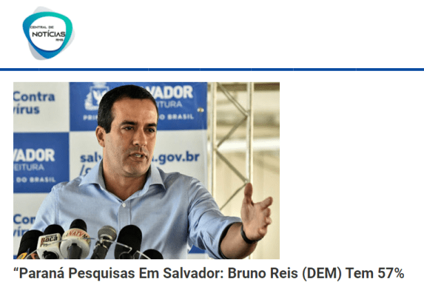 Central de Notícias RMS divulga pesquisa realizado pela Paraná Pesquisas