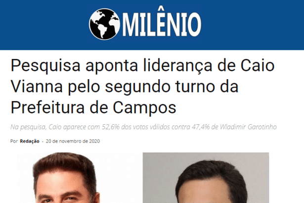 O Milênio divulga pesquisa realizado pela Paraná Pesquisas