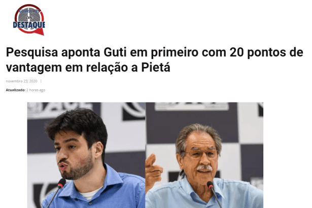 Guarulhos em Destaque divulga pesquisa realizado pela Paraná Pesquisas