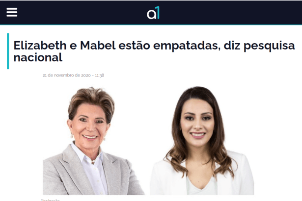 Portal Agora 1 divulga pesquisa realizado pela Paraná Pesquisas