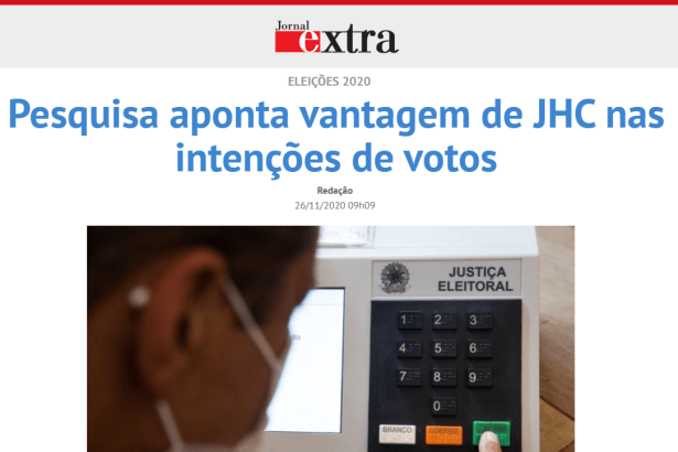 Jornal Extra divulga pesquisa realizado pela Paraná Pesquisas