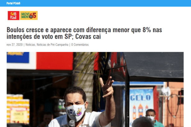 Portal PCdoB divulga pesquisa realizado pela Paraná Pesquisas